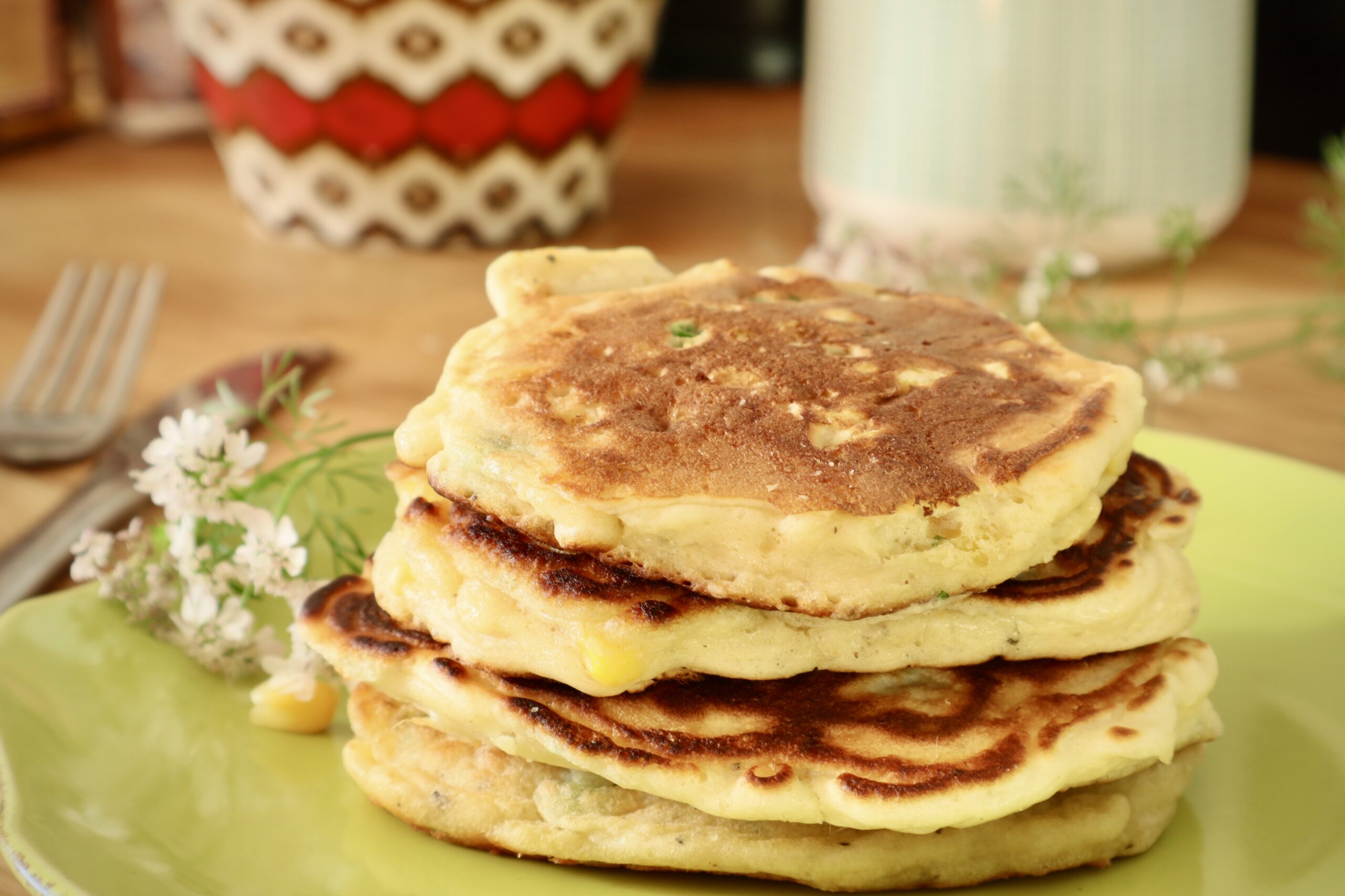 Corn pancakes