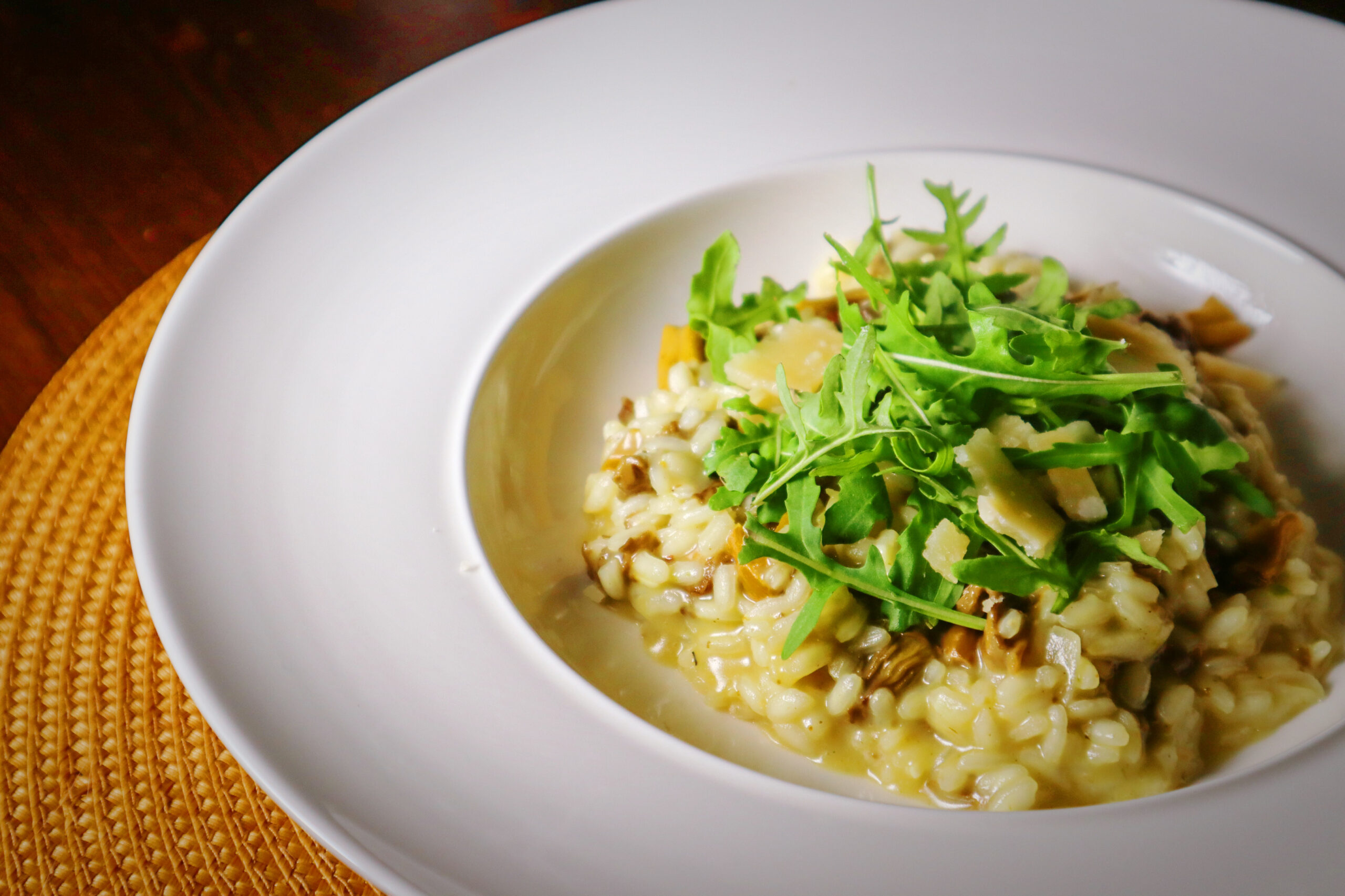 Risotto with trumpet chanterelle